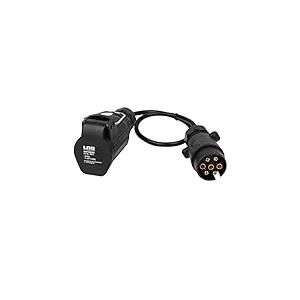LAS 10013 Câble Adaptateur Prise 7 Broches sur 7 Broches Prise 40 cm