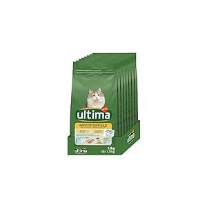 Ultima Croquettes pour Chat Appétit Difficile avec de la Truite - Pack 8 x 1,5kg