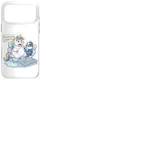 Licorne dr&ocirc;le chez Le Dentiste Rainbow Dental Design Coque pour iPhone 17 Pro Max