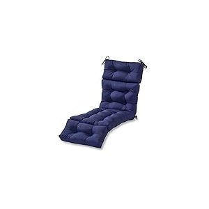 Greendale Home Fashions Coussin pour Chaise Longue d'ext&eacute;rieur 183 x 56 cm, 1 pi&egrave;ce (Minuit)