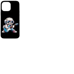 Bolonka Rock Avec Guitare Électrique Coque pour iPhone 13 Pro Max