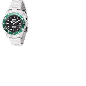 INVICTA Pro Diver 47353 Montre Homme - Entanche - Analogique - Mouvement à Quartz - Acier Inoxydable avec Cadran Noir - 40mm