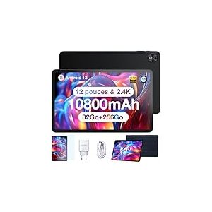 DOOGEE T20 Ultra 12 Pouces, Tablette Android 13, 32 Go + 256 Go (2 to TF), Batterie 10800mAh, Cam&eacute;ra 16MP+8MP, FHD 2.4K, Dual SIM, 4G LTE+5G WiFi, GPS