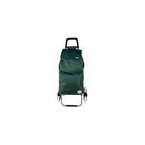 Cofan Chariot de courses pliable avec 6 roues | Montez les escaliers | Sac de 42 litres | Poche de cong&eacute;lation | Mat&eacute;riau : fer | Vert/bleu (vert, 42 litres)