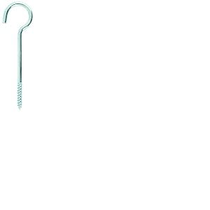 TIMco 100shp BZP Crochets &agrave; vis &ndash; Argent (bo&icirc;te de 2), 100SHP