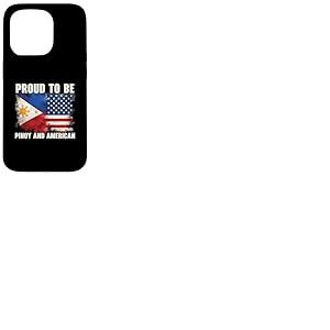 Moitié philippin moitié Drapeau américain américain philippin américain Coque pour iPhone 15 Pro
