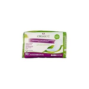 Organyc - Serviettes pour fuites urinaires en coton certifié 100% biologique - Super absorbantes, 1 lot de 10 unités