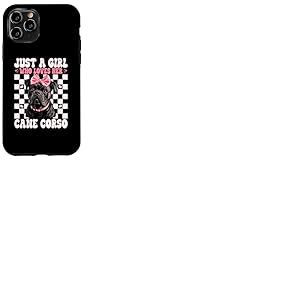 Just A Girl Who Loves Her Cane Corso N&oelig;ud Coquette Rose Coque pour iPhone 11 Pro