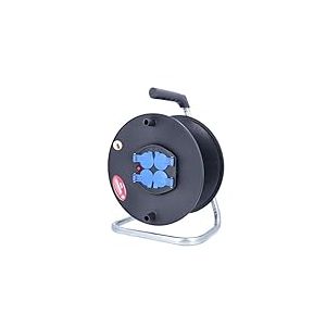 as - Schwabe 10208 Enrouleur de c&acirc;ble &eacute;lectrique vide pour env. 50 m de c&acirc;ble, usage int&eacute;rieur, IP20 Diam&egrave;tre 285 mm