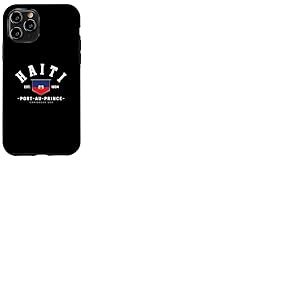 Cadeau ami ha&iuml;ti Drapeau ha&iuml;ti Port-au-Prince ha&iuml;ti Cadeau Coque pour iPhone 11 Pro