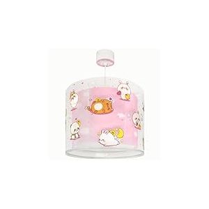 Dalber Lustre Chambre Lampe Suspension Enfand Kawaii petits animaux rose, 41762S, E27