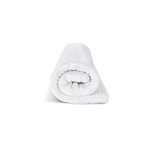 EGO HOME Surmatelas 180 x 200 cm – 8 cm en Mousse à mémoire de Forme H2, Doux, Confortable, avec Housse Amovible et Lavable, Respirant, surmatelas de qualité supérieure pour lit à sommier tapissier