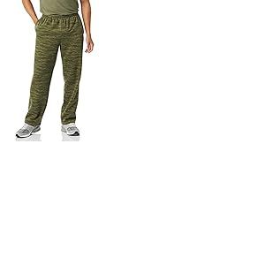 Amazon Essentials Pantalon de survêtement en polaire pour homme (disponible en grande taille large), camouflage abstrait vert militaire, TG