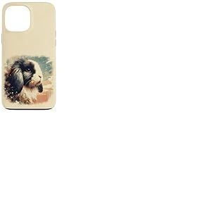 Lapin à Oreilles de Lapin rétro Vintage Illustration Artistique Coque pour iPhone 13 Pro Max