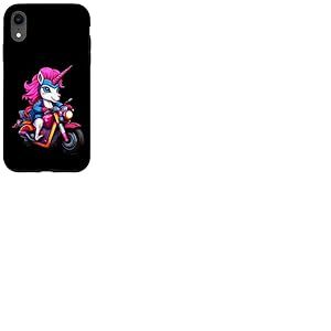 Licorne Motard/Moto Licorne Coque pour iPhone XR