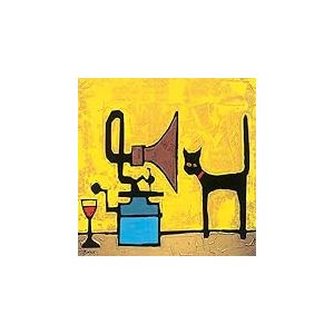 Colin Ruffell AFWDC91403 Toile Imprimée, Bois Dense, Multicolore, 30 x 30 cm