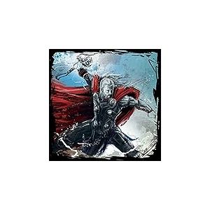 Pyramid International Avengers : L'ère d'Ultron Thor Impression sur Toile, Coton, Multicolore, 3,20 x 40 x 40 cm