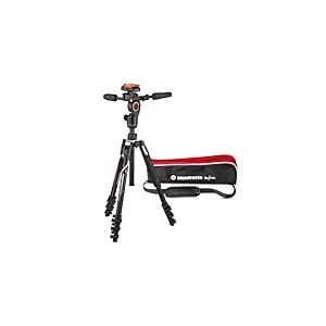 Manfrotto Befree Live Advanced Tr&eacute;pied de Voyage en Aluminium 4 Sections avec t&ecirc;te Fluide 3 Voies