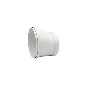 La Ventilazione CRCE1512B-Y CRCE1215B Riduzione eccentrica per tubi tondi da ø 150 a ø 125 mm, Bianca Réduction Excentrique, Blanc
