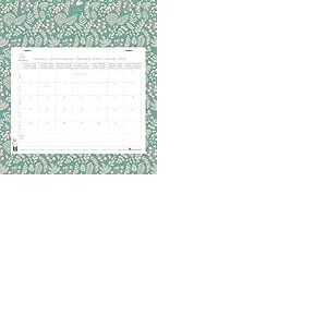 Exacompta 33318E Calendrier mensuel EasyCal Mini Labo avec feuillets d&eacute;tachables 24 x 18 cm agraf&eacute; sur plaque cartonn&eacute;e imprim&eacute;e 27,5 x 30,5 cm 2026 - Couleur al&eacute;atoire