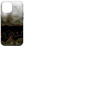 Motif Camouflage Noir et Rouge - Motif Abstrait Cool Coque pour iPhone 12 Pro Max