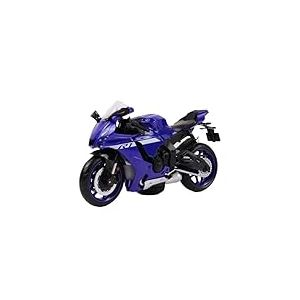 TURBO CHALLENGE - Moto Yamaha YZF-R1 - Die Cast - 029937-1/12 - Véhicule Roues Libres - Bleu - Métal - Jouet Enfant - Cadeau - Miniature - Collection - Anniversaire - sans Pile - À Partir de 3 Ans