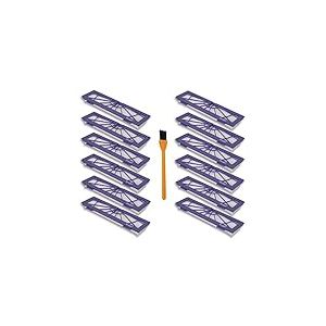 Hongfa Lot de 12 filtres de rechange Neato BotVac série D compatibles avec les aspirateurs robots connectés Neato D80 7e 85 D3 D4 D5 D75 BotVac