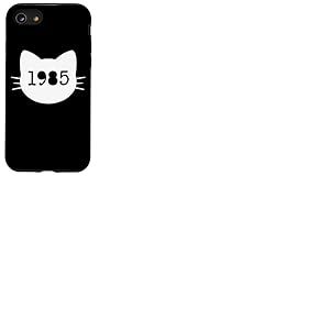 Chat né en 1985 Ans Anniversaire Maman de chat Papa de chat Coque pour iPhone SE (2020) / 7 / 8