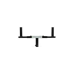 Pronomic BAT-02 Adaptateur Pied Enceinte - Fourche pour Pieds D’Enceintes - T-Bar Double Support Haut-Parleur - Traverse Extensible 2 Voies - Adaptateur Double Support Enceintes - Noir
