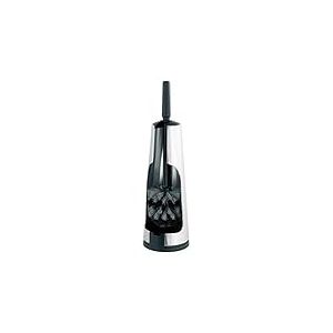 Brabantia 385285 Porte-Goupillon avec Brosse Matt Steel, Argent, 20 x 8 x 6 cm