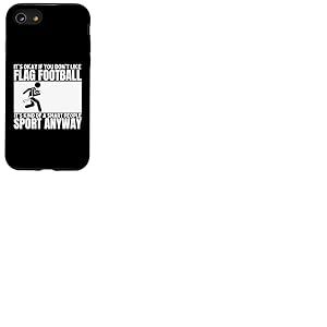 Drapeau Football Is For Smart People Funny Flag Football Coque pour iPhone SE (2020) / 7 / 8
