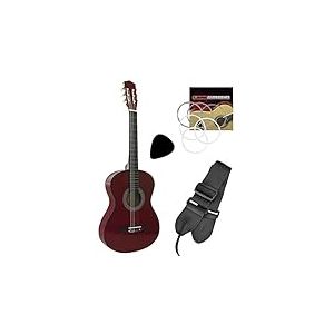TIGER pour enfant Taille 1/2 guitare classique &ndash; Rouge
