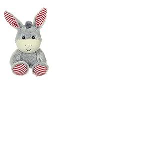 GIPSY Toys - Peluche Les Marini&egrave;res 24 cm &acirc;ne Gris Rayures Rouges - Peluche pour Enfant - - Gris, Rayures rouges071605