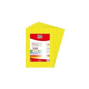 FIXO Paper 65009161 Lot de 500 Feuilles de 75 g, Papier, Jaune Fluo, A3, Set Pièces