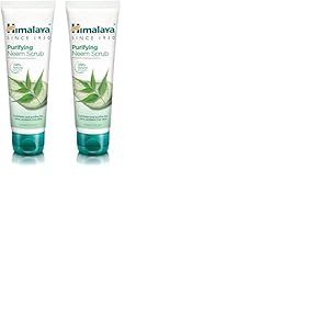 Himalaya Purifying Neem Scrub Helps Fights Pimples, Prevents Marks, Controls Excess Oil, Exfoliates and Purifies Skin | Best for Normal to Oily Skin -75ml (Lot de 2)