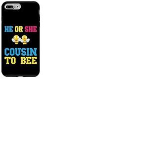 He Or She Cousin To Bee Baby Shower Party Révélation du sexe Coque pour iPhone 7 Plus/8 Plus