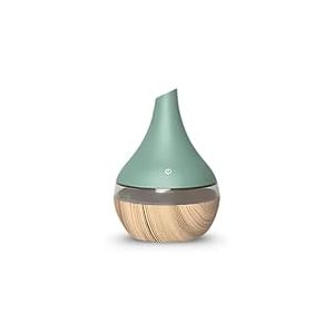 Diffuseur & Humidificateur d&rsquo;air Ultrasonique 300ml - Diffusion &agrave; Froid avec ou sans Lumi&egrave;re - &Eacute;clairage LED multicolore - 2 Diffusion Modes - Design Compact - Pour Bureau, Chambre, B&eacute;b&eacute;, Yoga - 20m&sup2;