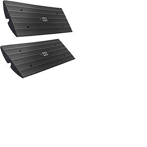 Pyle Rampe de Curbside pour V&eacute;hicule - Rampe de Seuil de 4 Pieds, Rampe en Caoutchouc, 4ft, pour Utilisation en Garage, Rampe pour Camion, Moto, V&eacute;lo, Mobilit&eacute; en Fauteuil Roulant