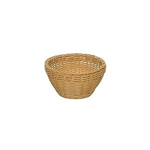 APS Panier, rond "PROFI LINE", panier brun foncé, panier en osier, panier en polypropylène, Ø 20 cm, hauteur 8 cm