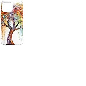 Saule pleureur | Mosaïque colorée Coque pour iPhone 16 Pro Max