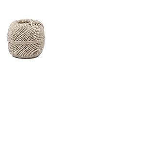 La cordeline Pelote 200g Jute + Fil De Cuivre Ø2mm ±150m S/Grande Coque, Naturel, 9 x 9 x 9 cm