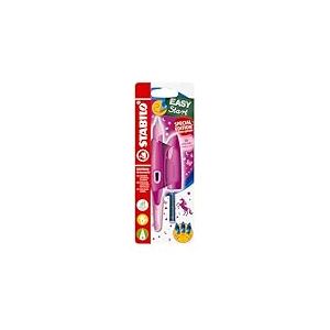 STABILO - EASYbirdy 3D DreamWorld, Stylo Enfant, 1 stylo, Plume A pour Débutant, Rose, Gaucher