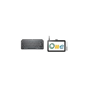 Logitech MX Keys Mini Minimaliste Clavier sans Fil Illumin&eacute; + Tablette de Dessin Wacom One 12 avec &eacute;cran 11,6&rdquo; Full HD 99% sRGB Stylet &agrave; r&eacute;sonance &eacute;lectromagn&eacute;tique sans Pile ni Batterie Inclus