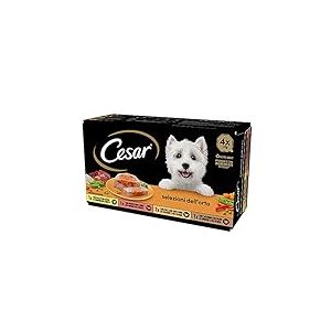 Cesar Sélections de Jardin, Nourriture pour Chien, sélection Assortie, 150 g, 24 bacs - 3600 g