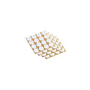 Meister , 645036 Patins en feutre autocollant,17 mm, blanc, 100 pièces