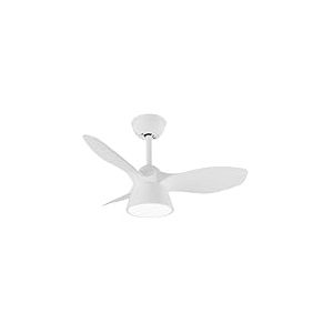 Eden pulse Ventilateur blanc 36 W 2680 lm, 3 pales 3 températures, 35/47,5 x 82 x 82 cm
