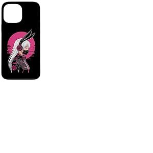 Cyberpunk Girl avec Masque Sci-FI Anime Manga Oreilles De Coque pour iPhone 13 Pro Max