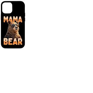 Mama Bear M&egrave;re Ours Maman F&ecirc;te des M&egrave;res Grizzly Maman Ours Coque pour iPhone 12/12 Pro