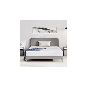 Avenco Matelas 160x200, Hauteur 16 cm, Matelas en Mousse en Fibre de Bambou, 7 Zones de Confort, Deux Faces Utilisable, Degr&eacute; de Duret&eacute; H3 et H4, Matelas avec Housse Amovible, Certifi&eacute; Oeko-Tex