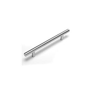 Lot de 25 goldenwarm Poignee de Meuble Cuisine Poignée Cuisine 128mm Poignee Porte Cuisine -LS201BSS128 Poignée Placard Cuisine en Acier Inoxydable et Nickel Brossé Entraxe 128mm